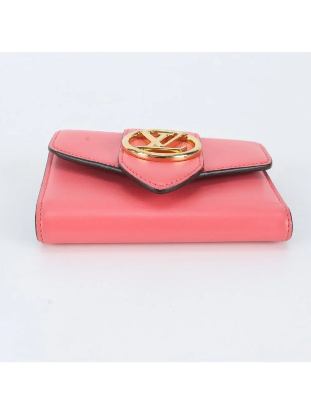 Louis Vuitton Portefeuille LV Pont Neuf Leather Trifold Wallet Compact